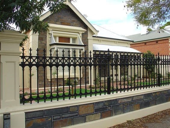 beautiful boundary wall of a house