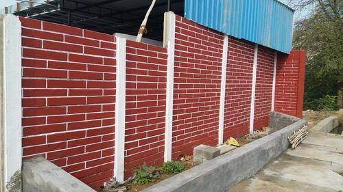boundary wall made from bricks