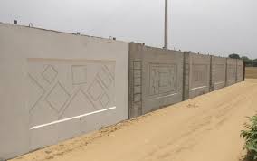 boundary wall made from cement